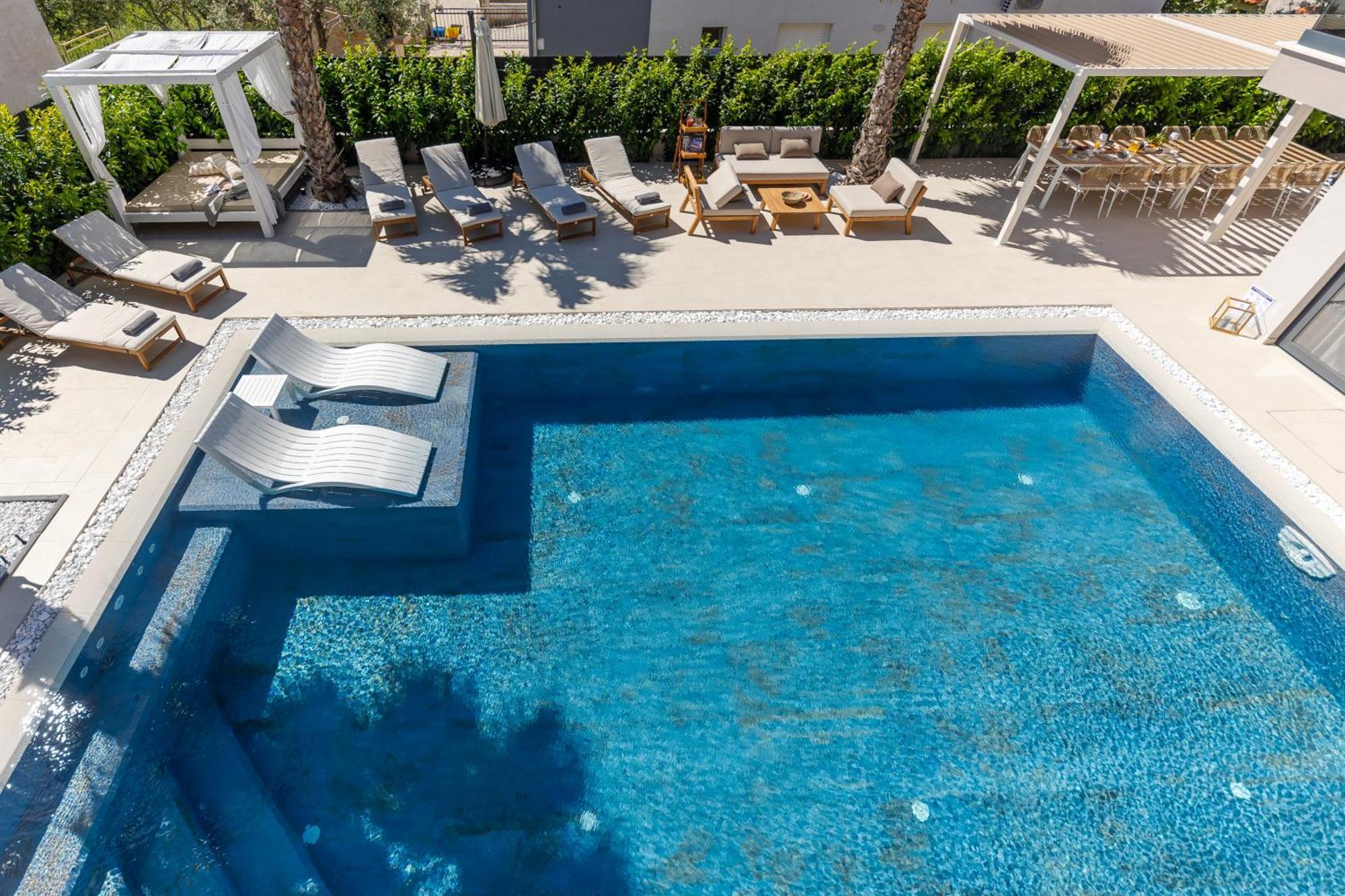 Luxury Villa My Wish With Pool Kastel Stari Bagian luar foto