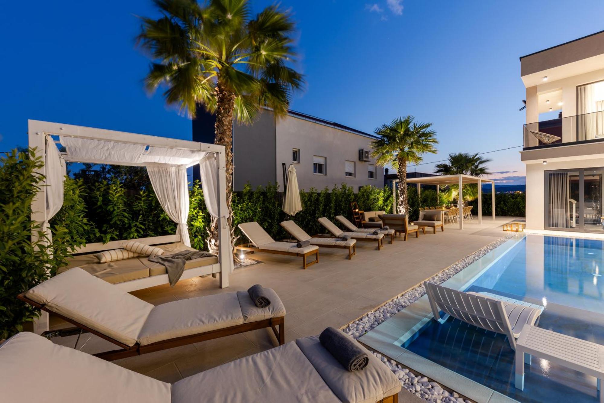 Luxury Villa My Wish With Pool Kastel Stari Bagian luar foto